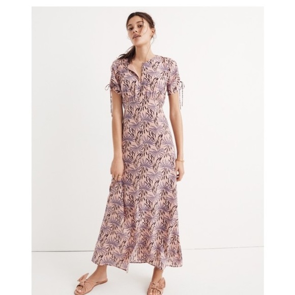 oasis smudge print dress